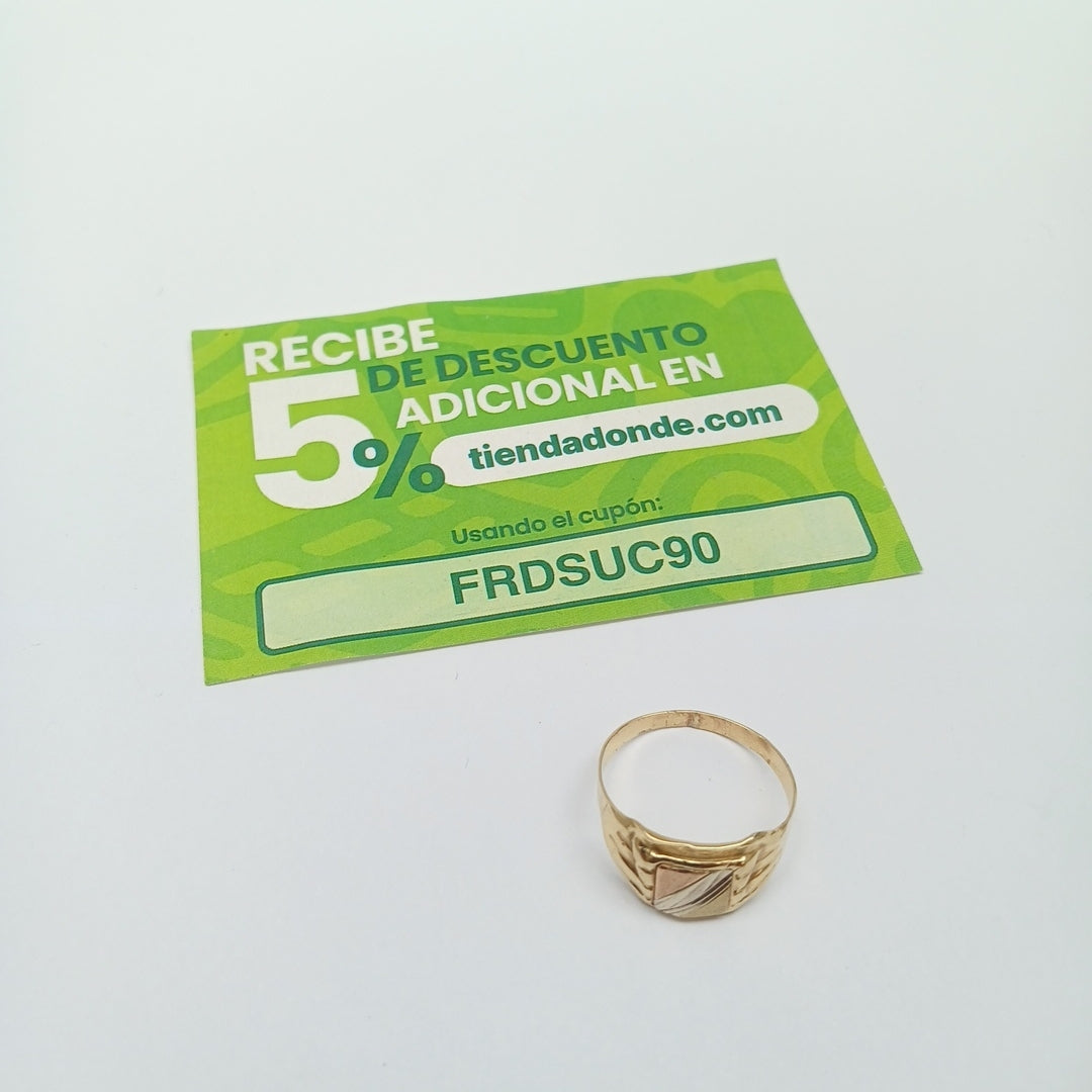 ANILLITO ORO, ORO COMBINADO 14 K 3.2 GRMS (SEMINUEVO)