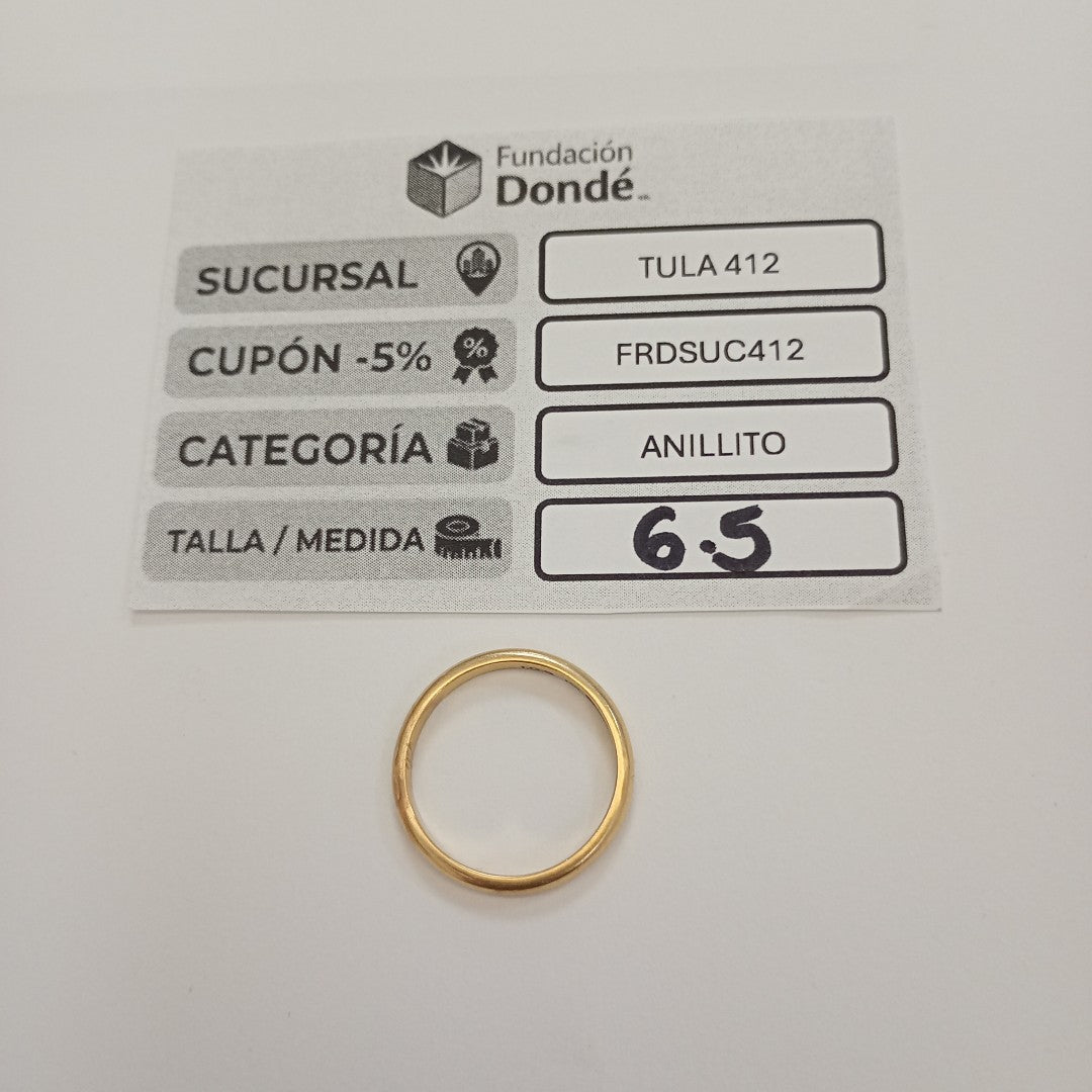 ARGOLLA ORO 18 K 2,40 GRMS (SEMINUEVO)