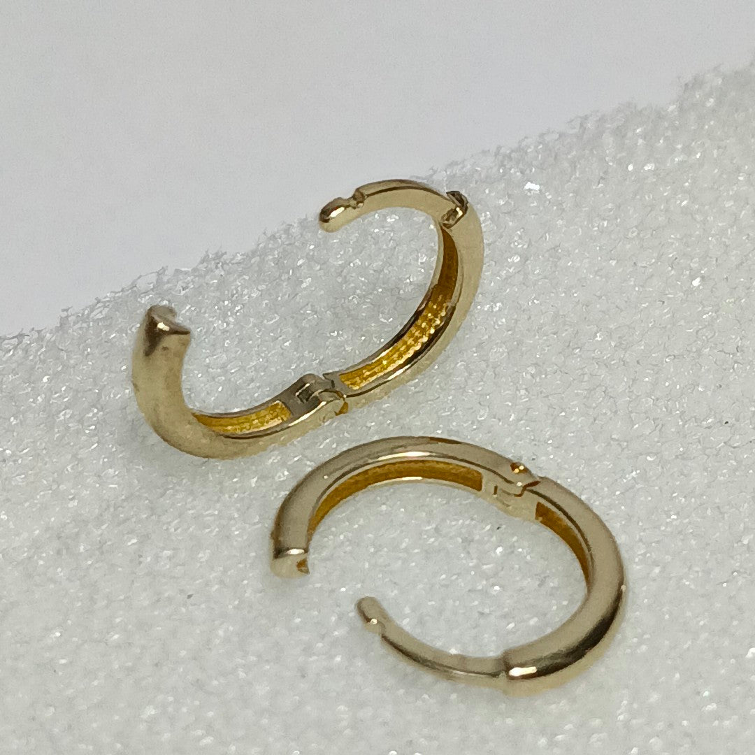 ARETES ARRACADAS LISAS 10K 1.1 GR (NUEVO)