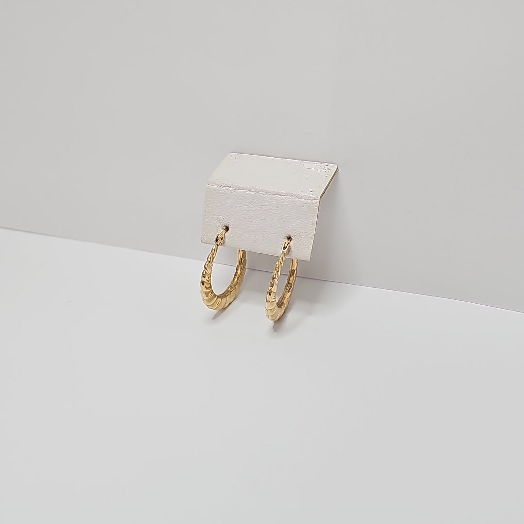 ARRACADAS PAR ORO 14 K 2.2 GRMS (SEMINUEVO)