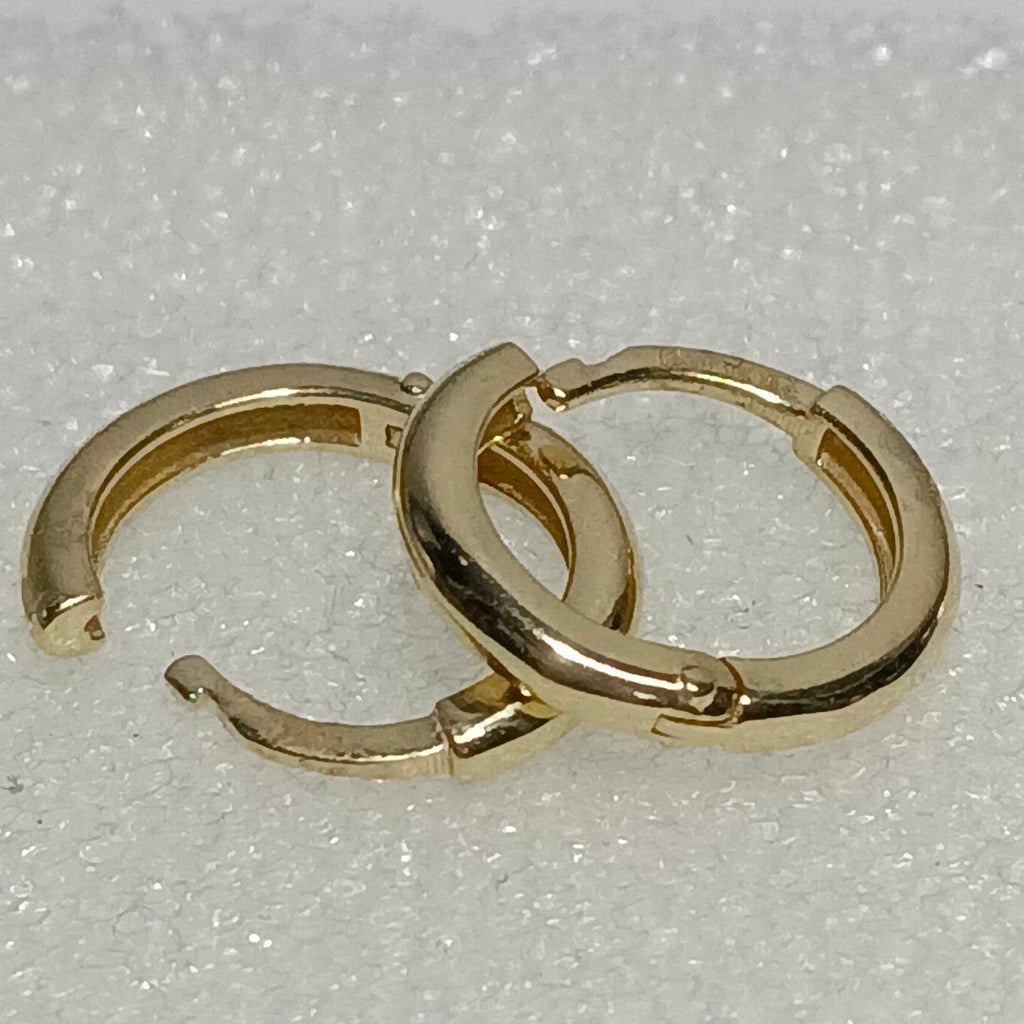 ARETES ARRACADAS LISAS 10K 1.2 GR (NUEVO)