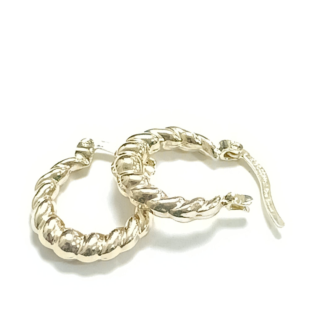 ARETES ARRACADAS TZL HUECAS 14K 1.5 GR (NUEVO)