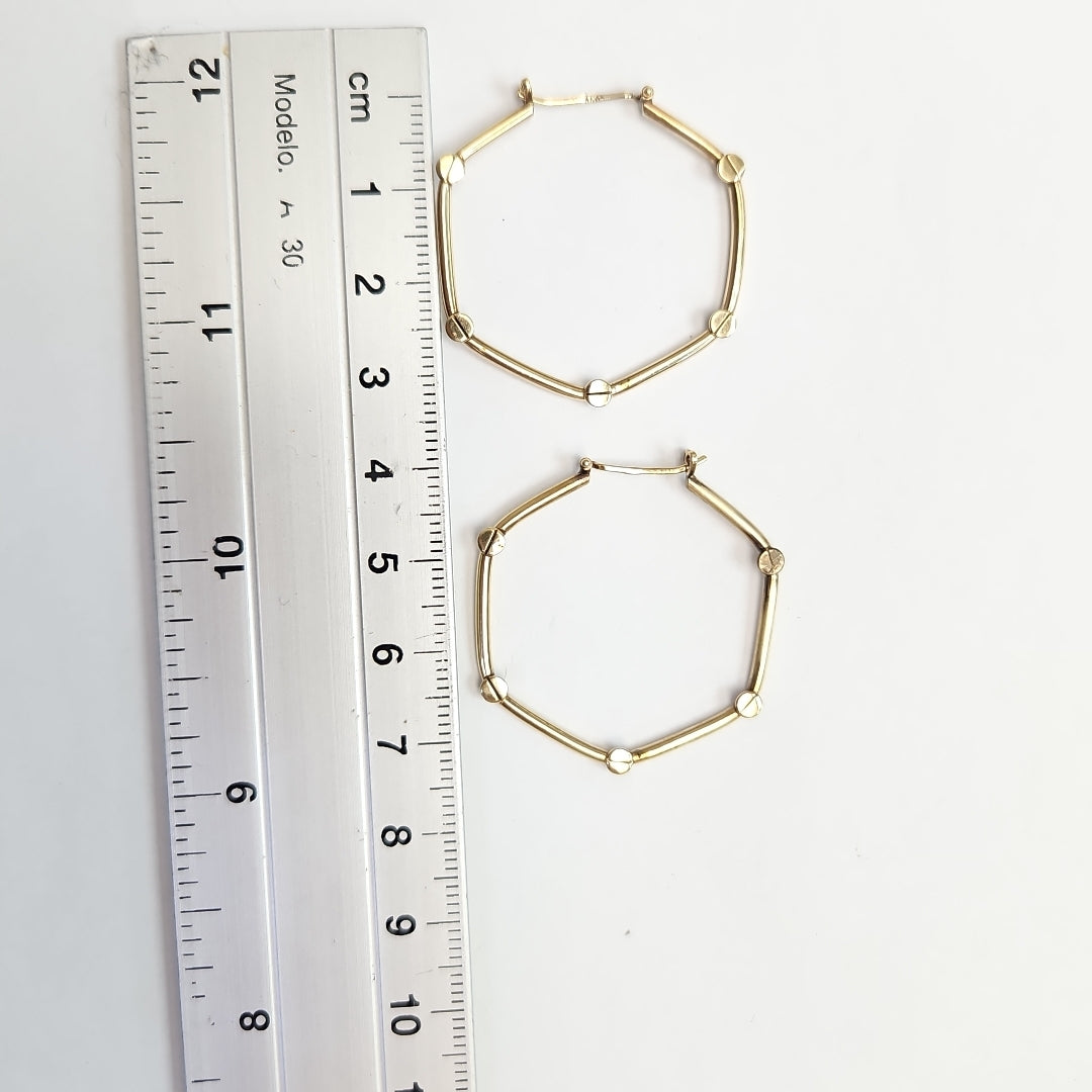 ARRACADAS PAR ORO 14 K 3.1 GRMS (SEMINUEVO)
