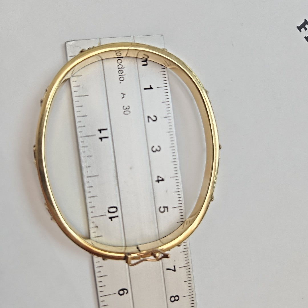 PULSERA RIGIDA ORO 14 K 12 GRMS (SEMINUEVO)