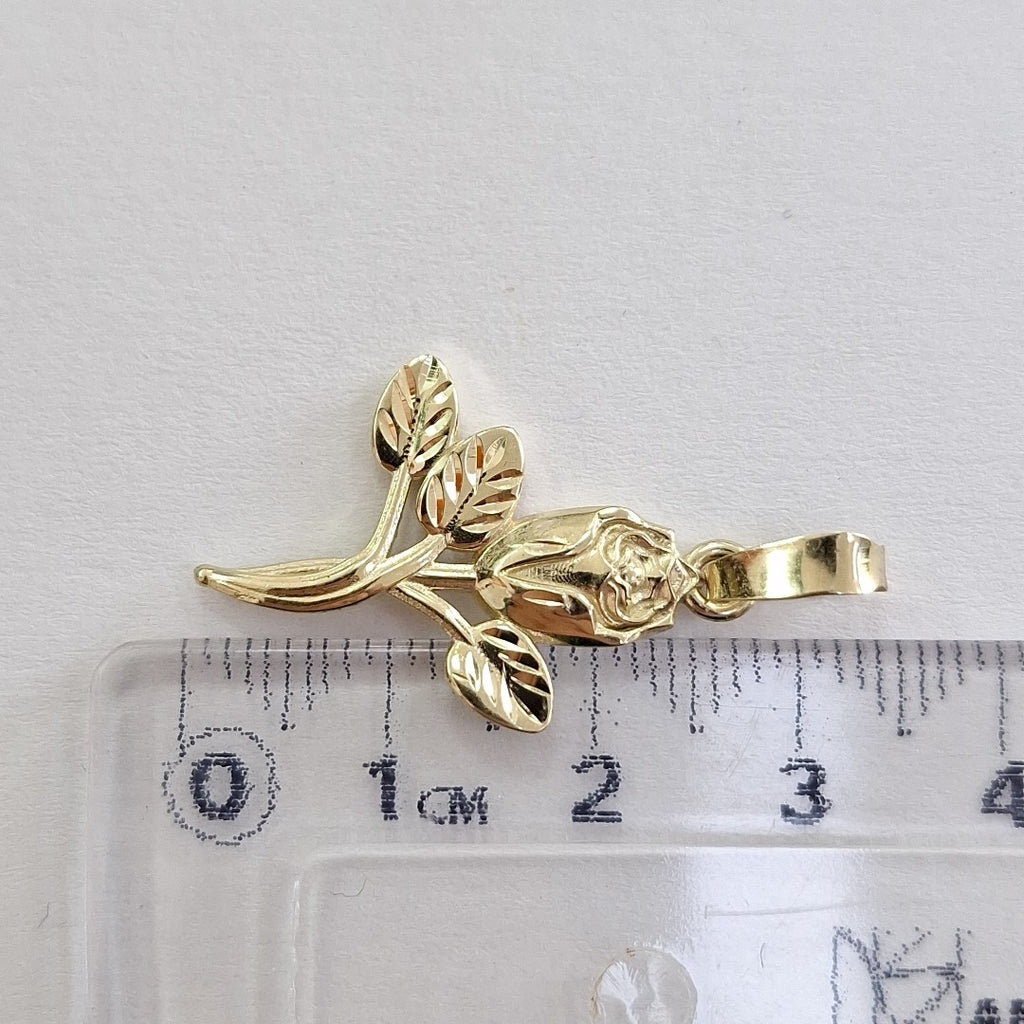 DIJE ROSA 10K 1.4 GR (NUEVO)