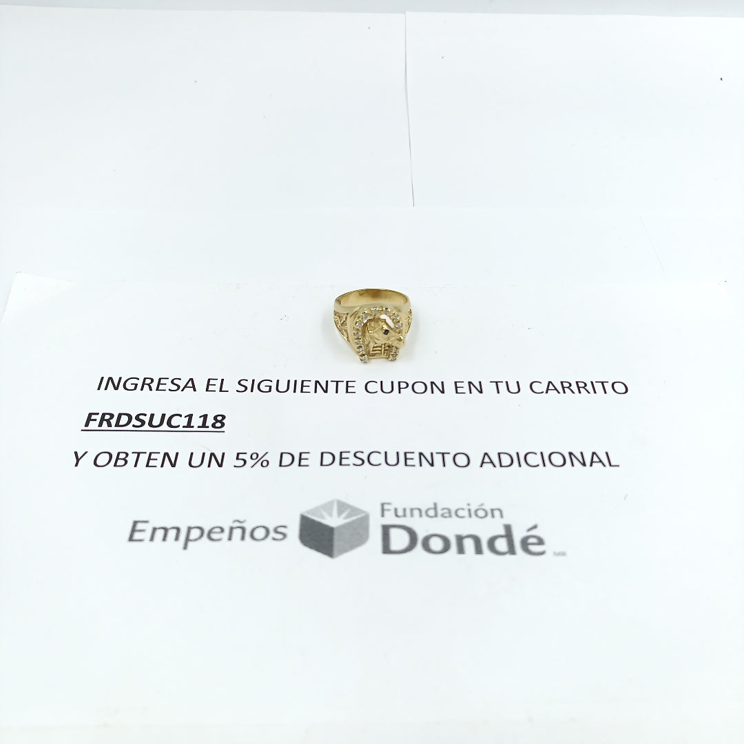 ANILLO ORO 14 K 11.6 GRMS (SEMINUEVO)
