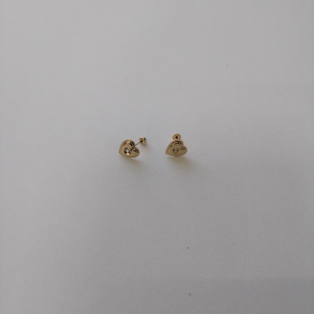 BROQUELES BROQUEL FIG CORAZON C CIRCONIA 14K 0.2614 GR (NUEVO)