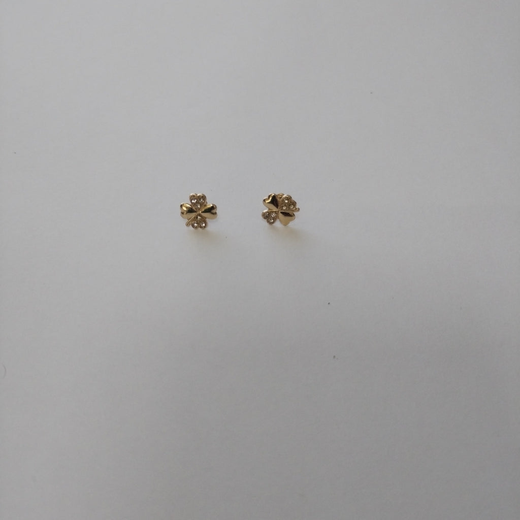 BROQUELES BROQUEL FIG TREBOL 14K 0.2851 GR (NUEVO)