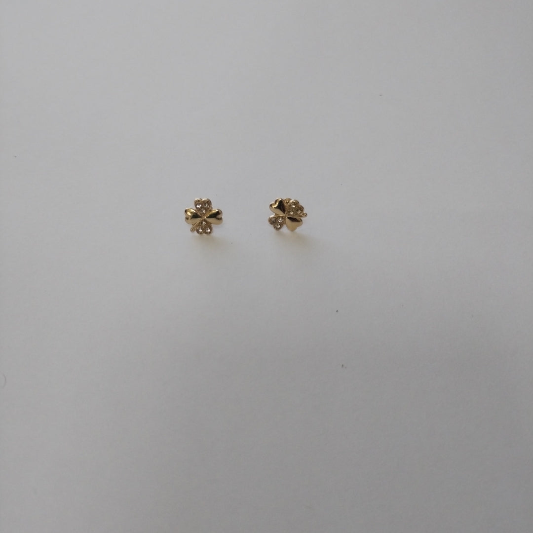 BROQUELES BROQUEL FIG TREBOL 14K 0.2851 GR (NUEVO)