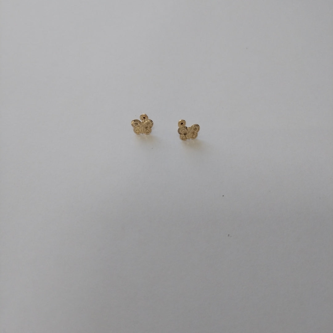 BROQUELES BROQUEL FIG MARIPOSA 14K 0.2668 GR (NUEVO)