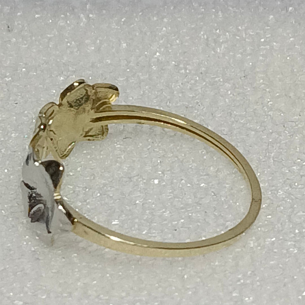 ANILLOS ANILLITO FIG FLORES 10K TALLA 7 1.2 GR (NUEVO)
