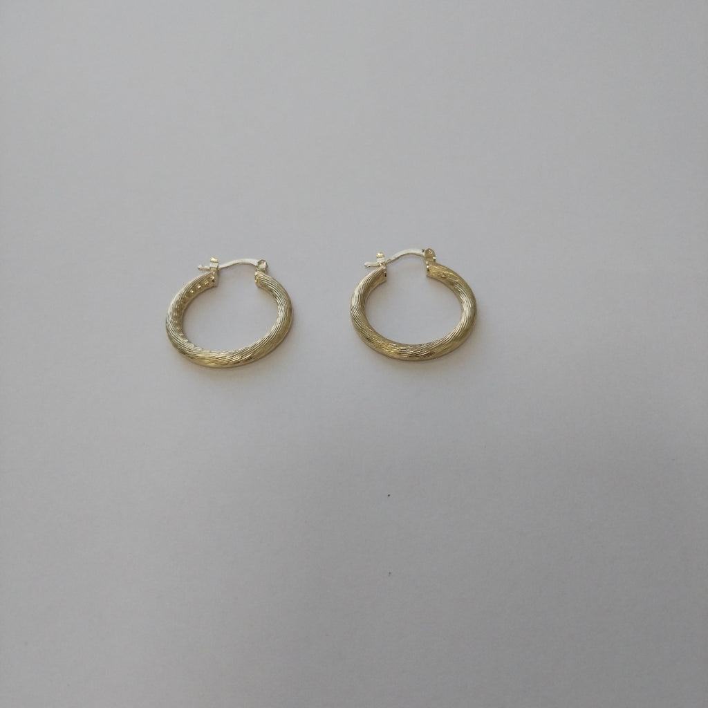 ARETES TEJIDO ARRACADAS ASTRIADAS 14K 2.8 GR (NUEVO)