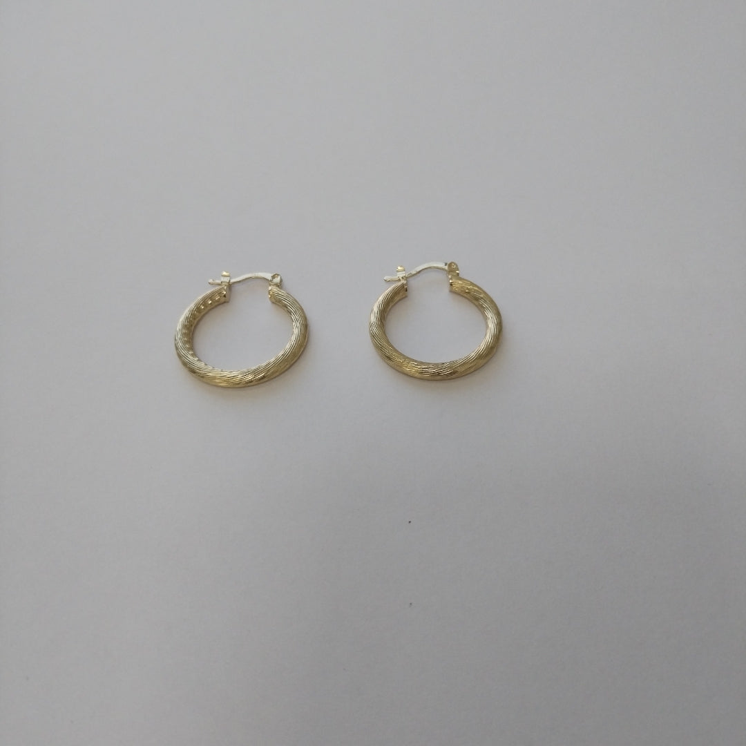 ARETES TEJIDO ARRACADAS ASTRIADAS 14K 2.8 GR (NUEVO)