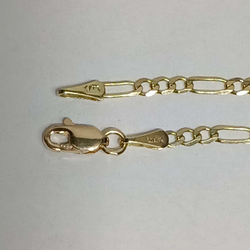 CADENA 3X1 14K 55 CM 5 GR (NUEVO)