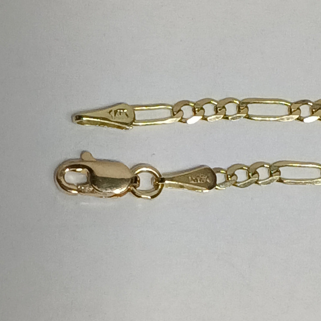 CADENA 3X1 14K 55 CM 5 GR (NUEVO)