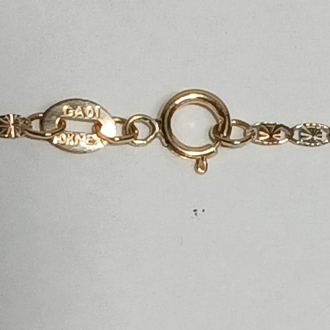 CADENAS TEJIDO GUCHI ORO 10K 55 CM 1.9 GR (NUEVO)