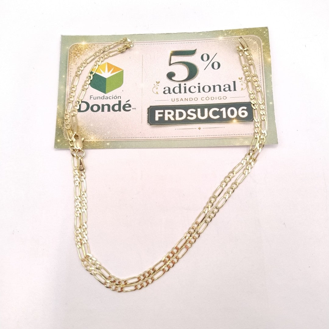 CADENA 3X1 14K 50 CM 4.5 GR (NUEVO)