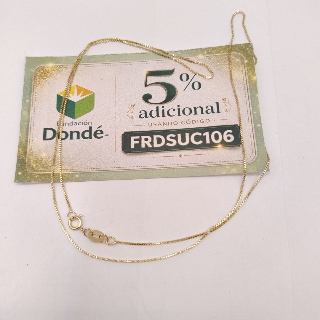 CADENA VENECIANO 14K 55 CM 1.8 GR (NUEVO)