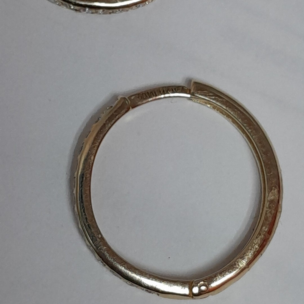 ARETES ARRACADAS C CIRCONIAS 14K 2 GR (NUEVO)