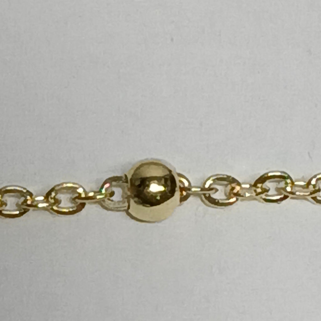 PULSERA TEJIDO ESPECIAL CON FLOR 14K 18 CM 1.6 GR (NUEVO)
