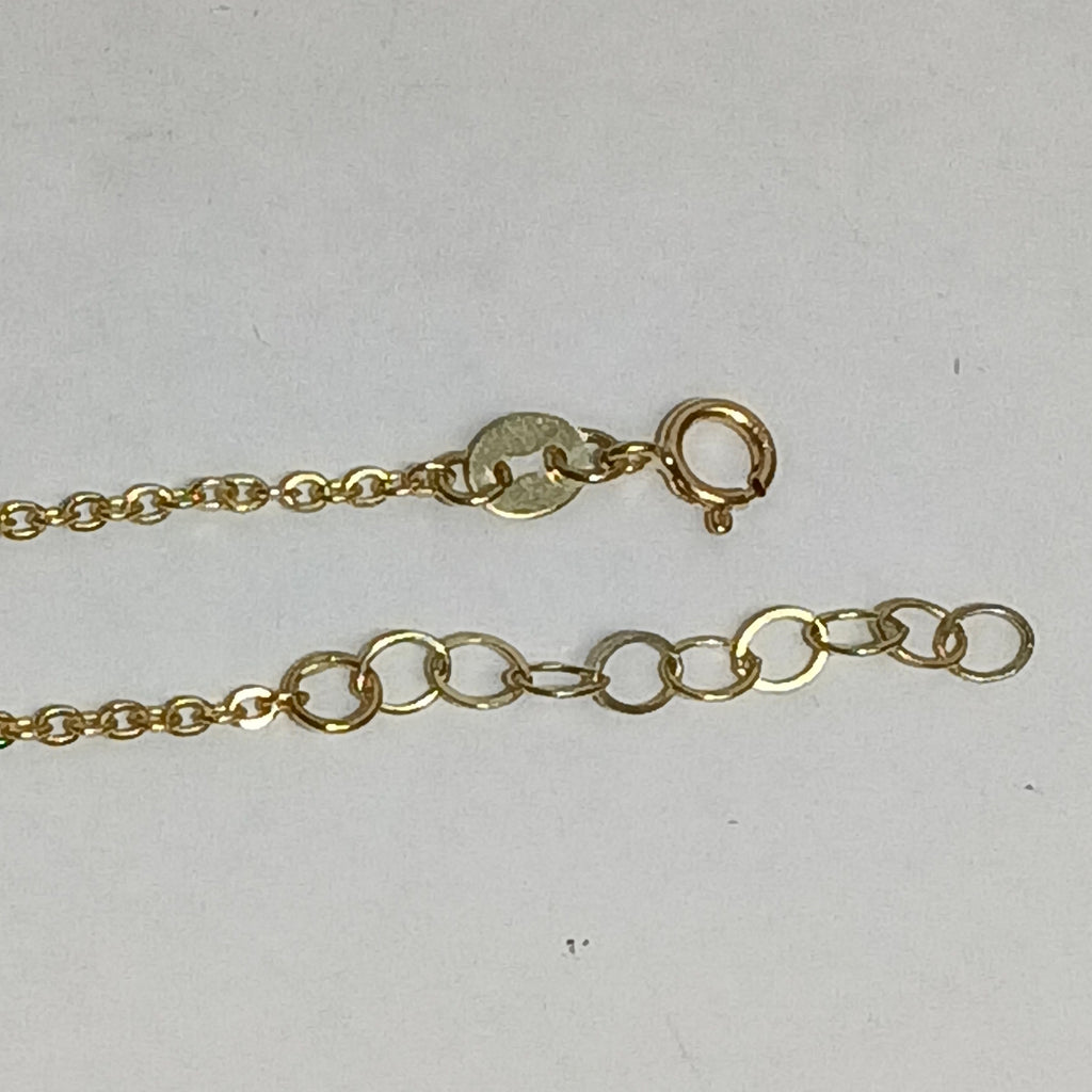 PULSERA ESPECIAL CON DIJES DELFINES 10K 18 CM 1.9 GR (NUEVO)