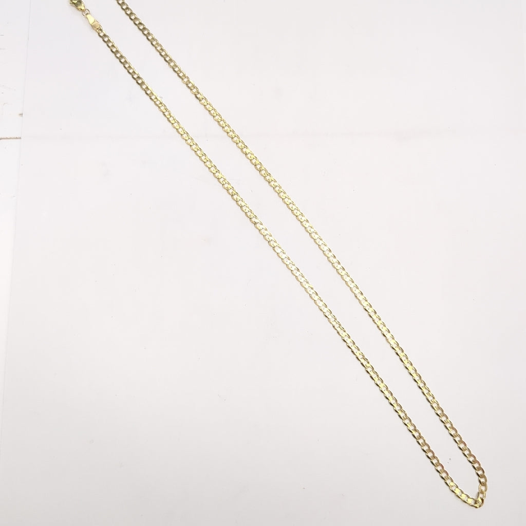 CADENA TEJIDO BARBADA 14K 55 CM 8.3 GR (NUEVO)
