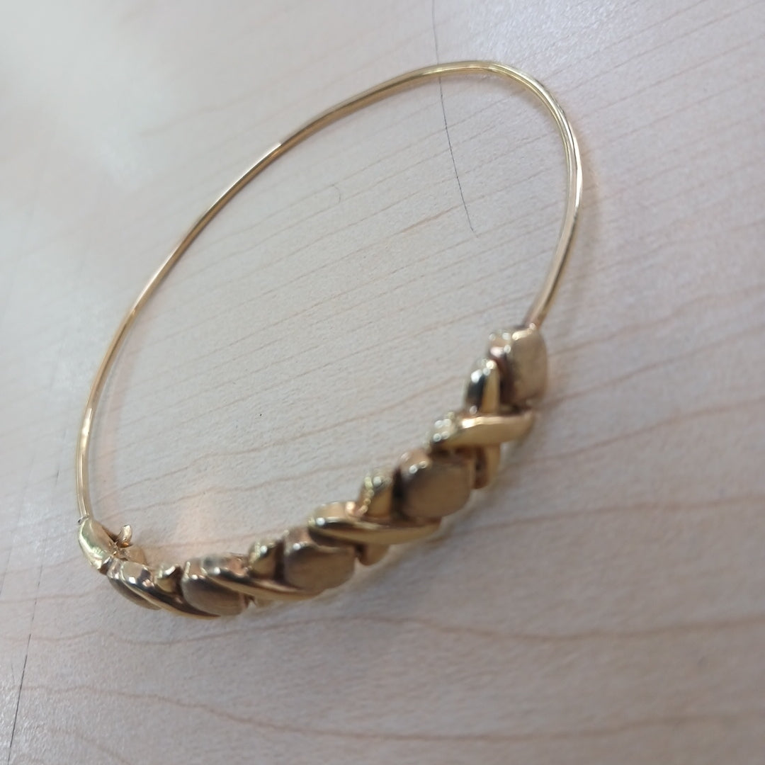 PULSERA RIGIDA ORO 14 K 7,40 GRMS (SEMINUEVO)