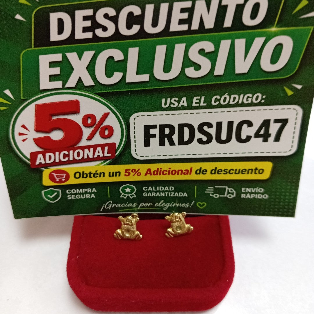 BROQUELES PAR ORO 10 K 0,30 GRMS (SEMINUEVO)
