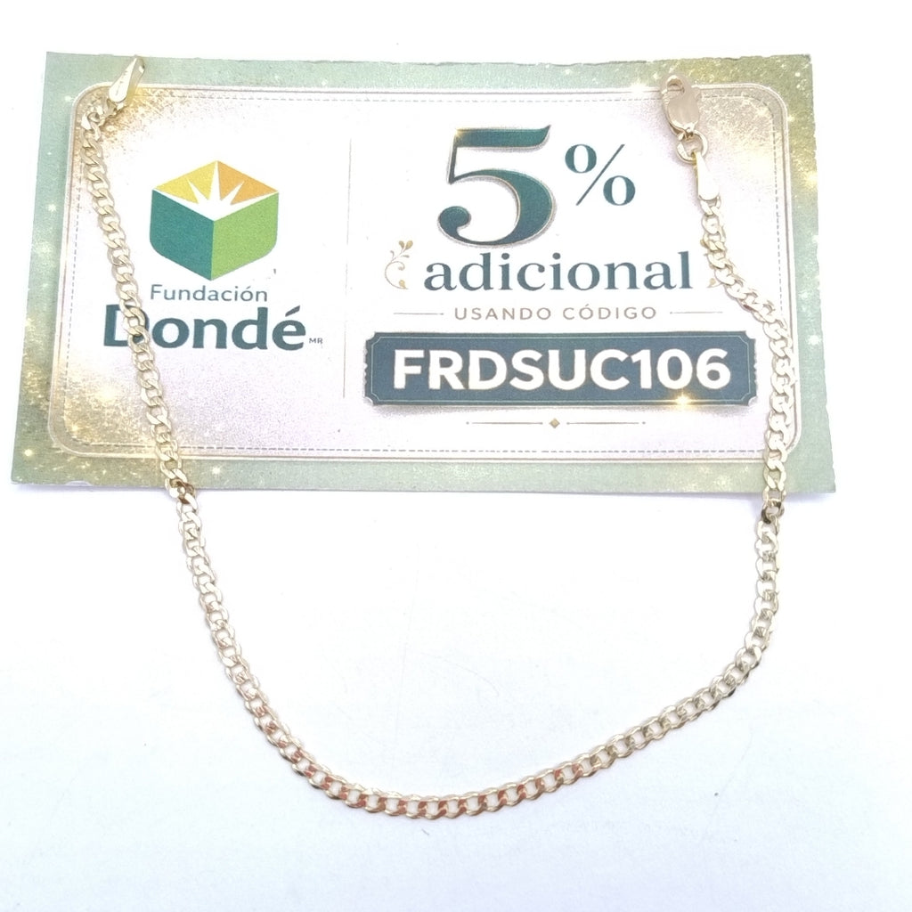 PULSERA BARBADA 14K 21 CM 2.3 GR (NUEVO)