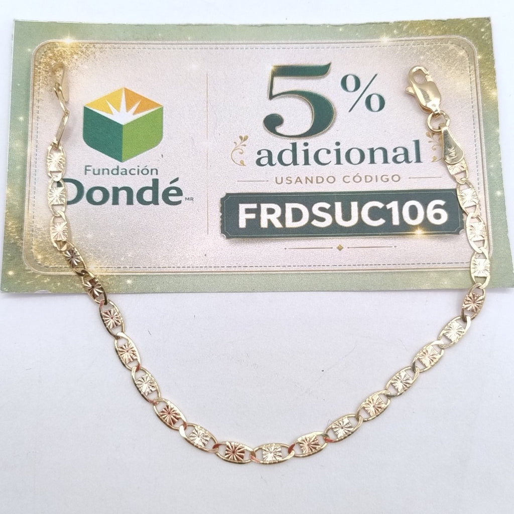 PULSERA GUCHI 14K 18 CM 3 GR (NUEVO)