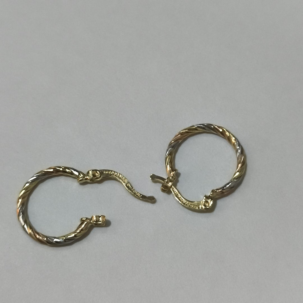 ARETES ARRACADAS COMBINADAS 14K 2.1 GR (NUEVO)