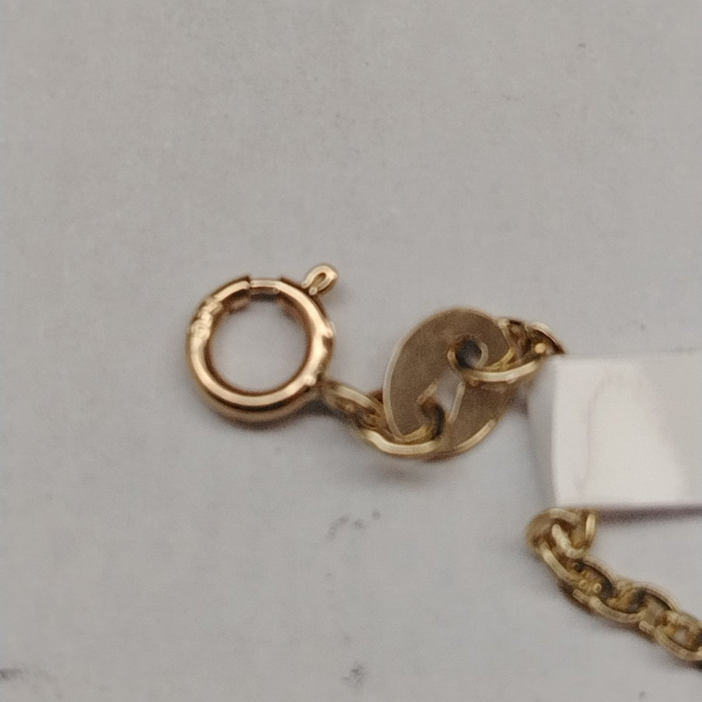 PULSERA TEJIDO ESPECIAL FIG FLORES 14K 18 CM 2 GR (NUEVO)