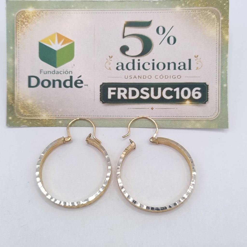 ARRACADAS PAR ORO 10 K 2.4 GRMS (SEMINUEVO)