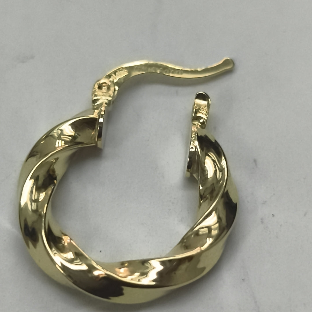 ARETES ARRACADA TORZAL 14K 1.9 GR (NUEVO)
