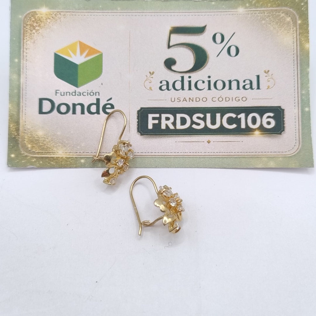 ARETES PAR ORO 10 K 2.2 GRMS (SEMINUEVO)
