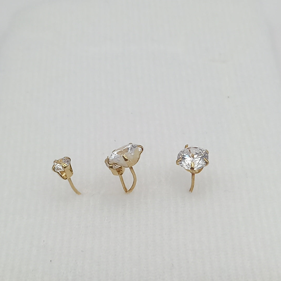ARETES PAR ORO 10 K 0.7 GRMS (SEMINUEVO)