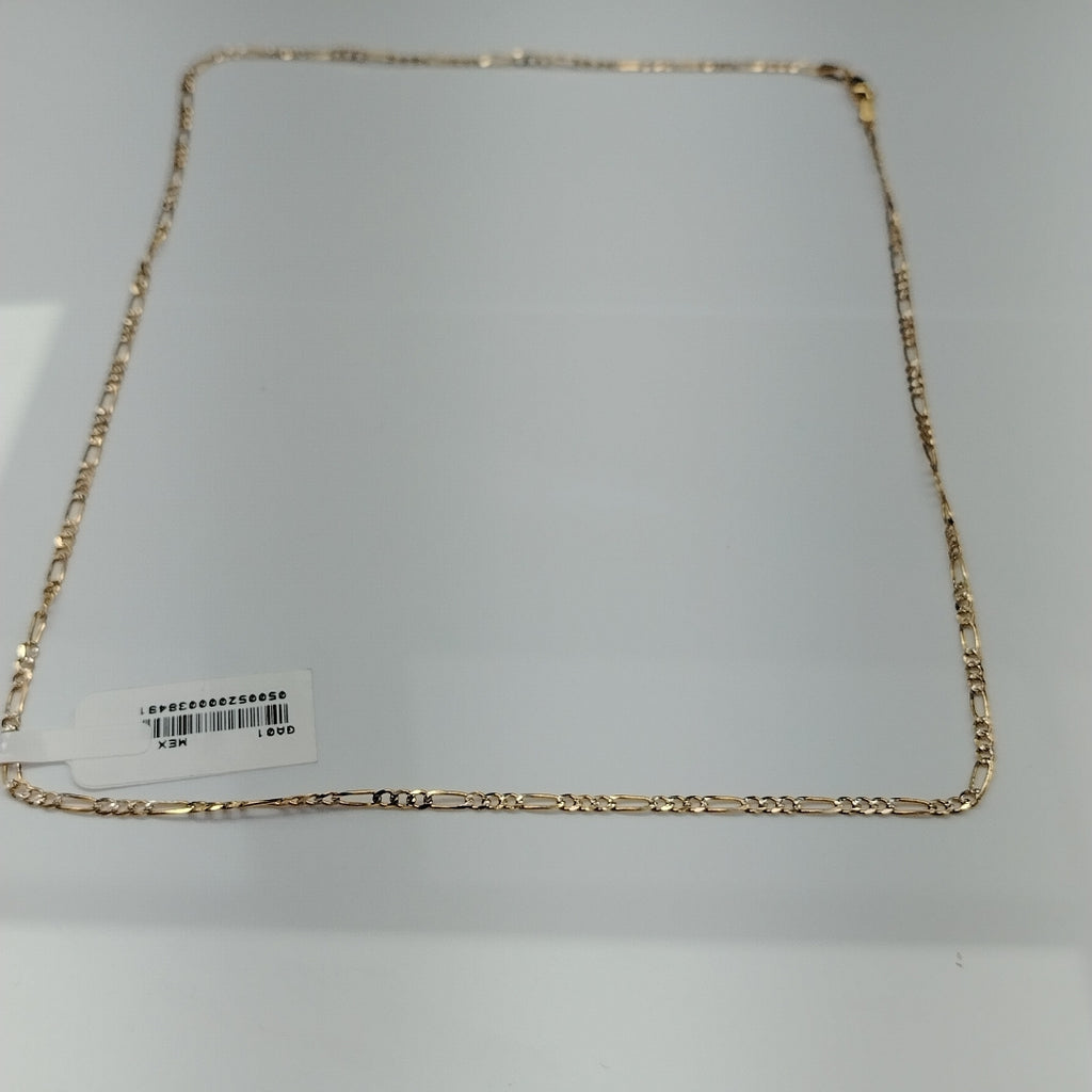CADENA 3X1 DIAMANTADA 14K 55 CM 5 GR (NUEVO)