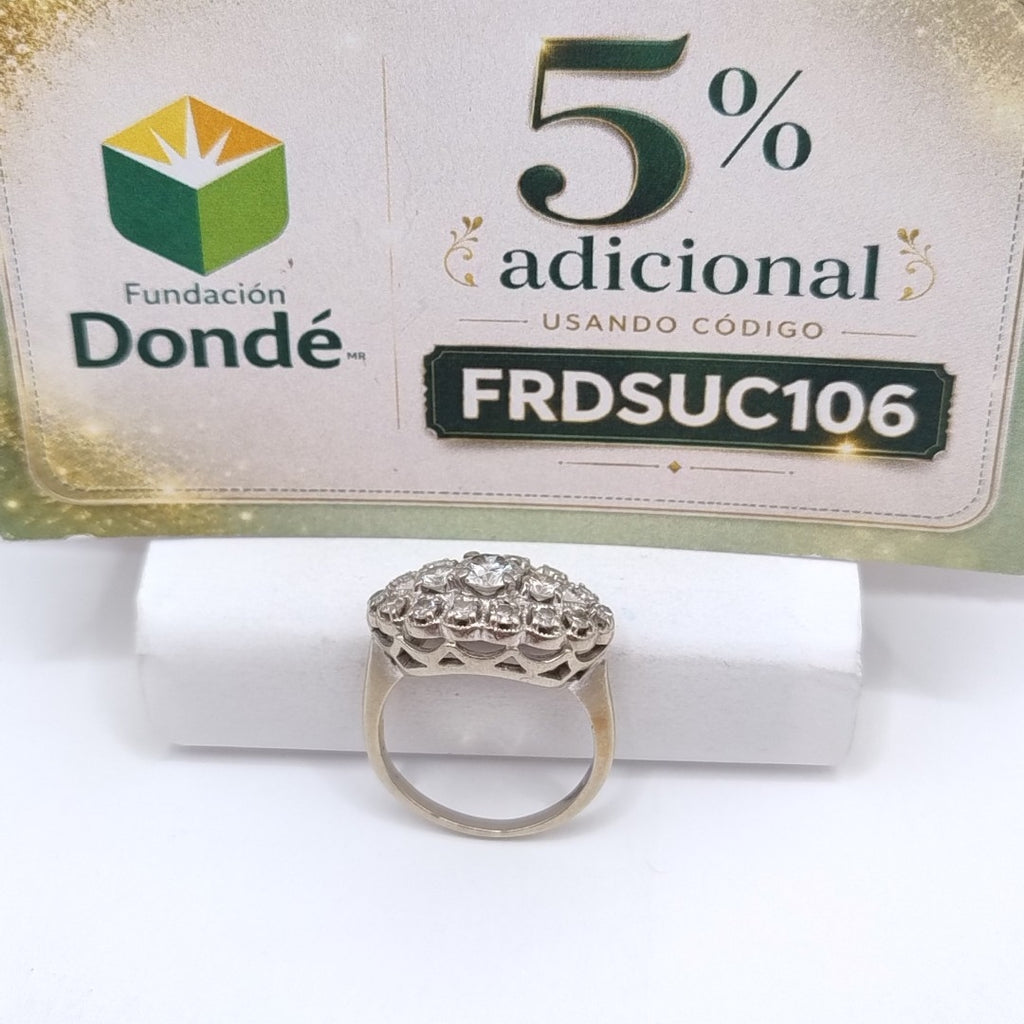 ANILLITO ORO BLANCO 14 K 6.3 GRMS (SEMINUEVO)