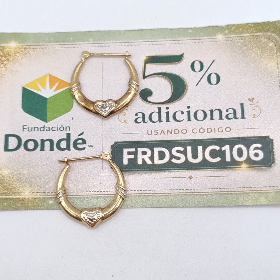 ARRACADAS PAR ORO 10 K 0.9 GRMS (SEMINUEVO)