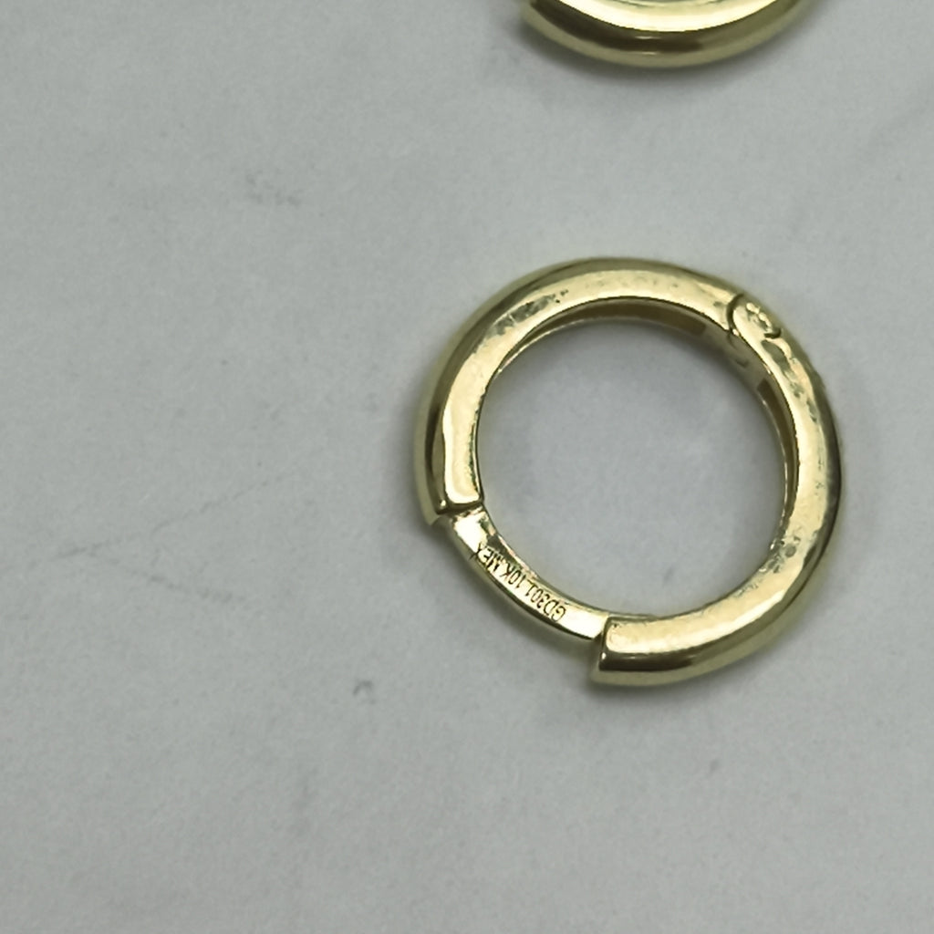 ARETES ARRACADAS LISAS 10K 1.2 GR (NUEVO)