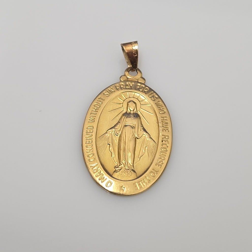 MEDALLA RELIGIOSA ORO 18 K 6.8 GRMS (SEMINUEVO)