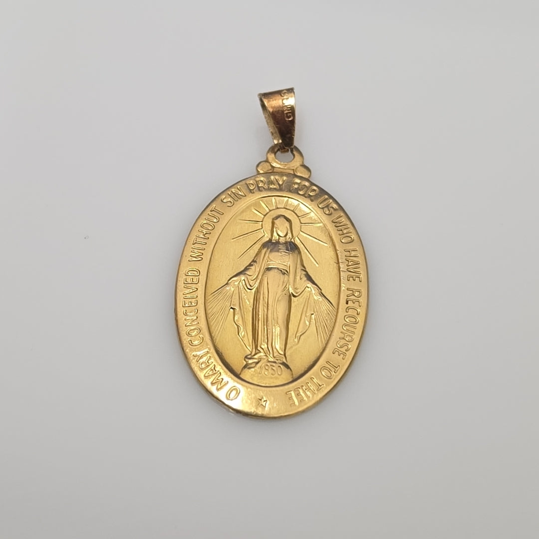 MEDALLA RELIGIOSA ORO 18 K 6.8 GRMS (SEMINUEVO)