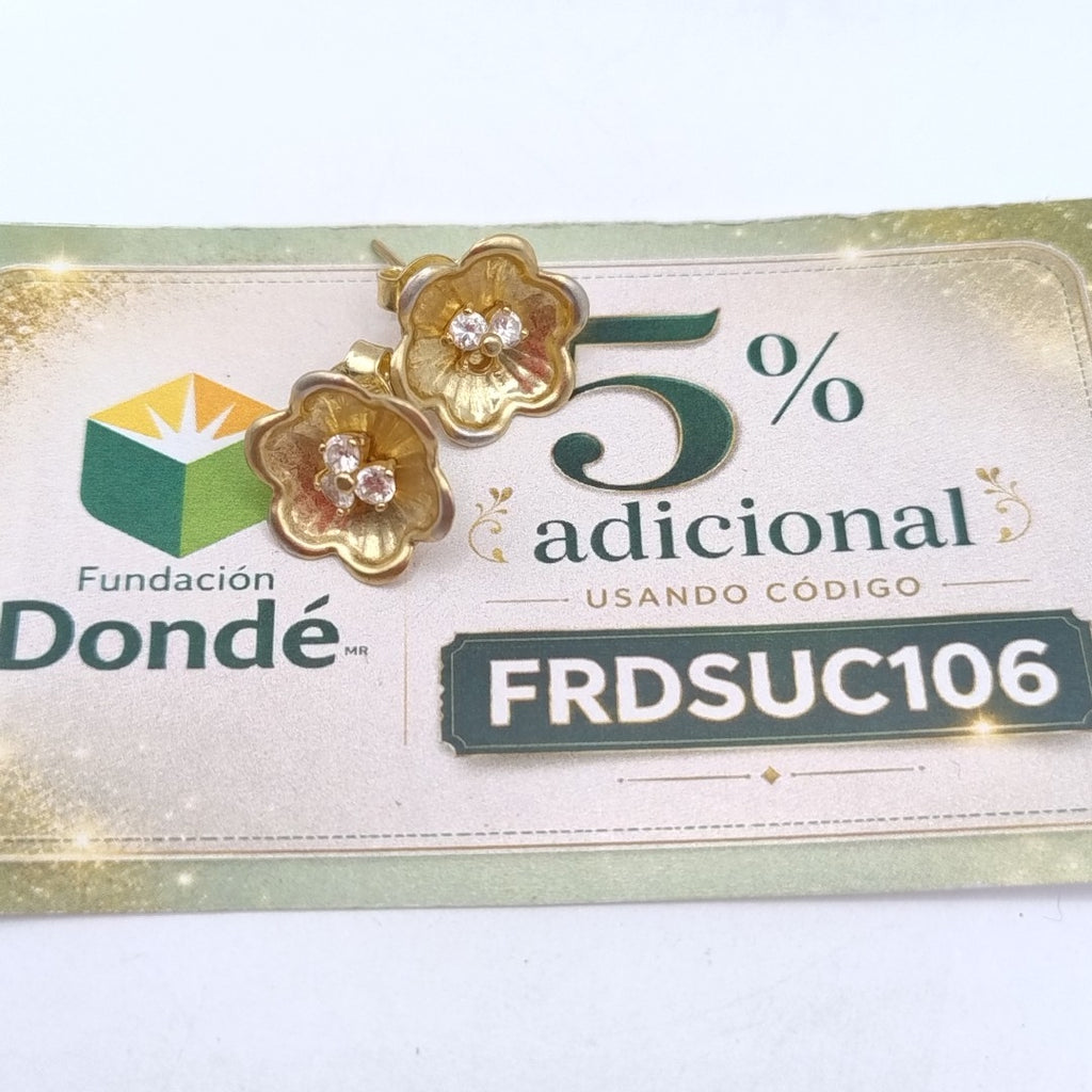 BROQUELES PAR ORO 14 K 2.1 GRMS (SEMINUEVO)