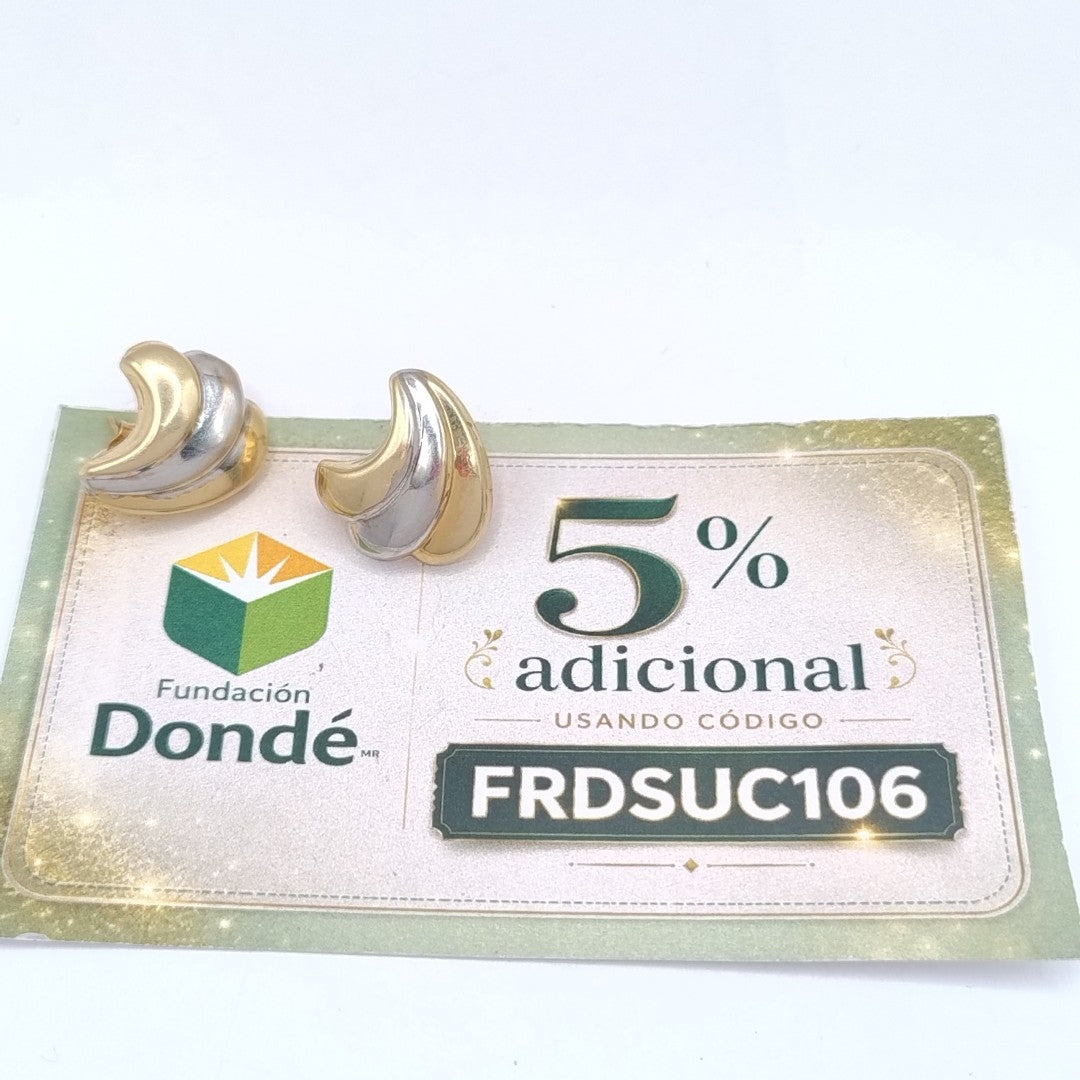 BROQUELES PAR ORO 14 K 1.5 GRMS (SEMINUEVO)