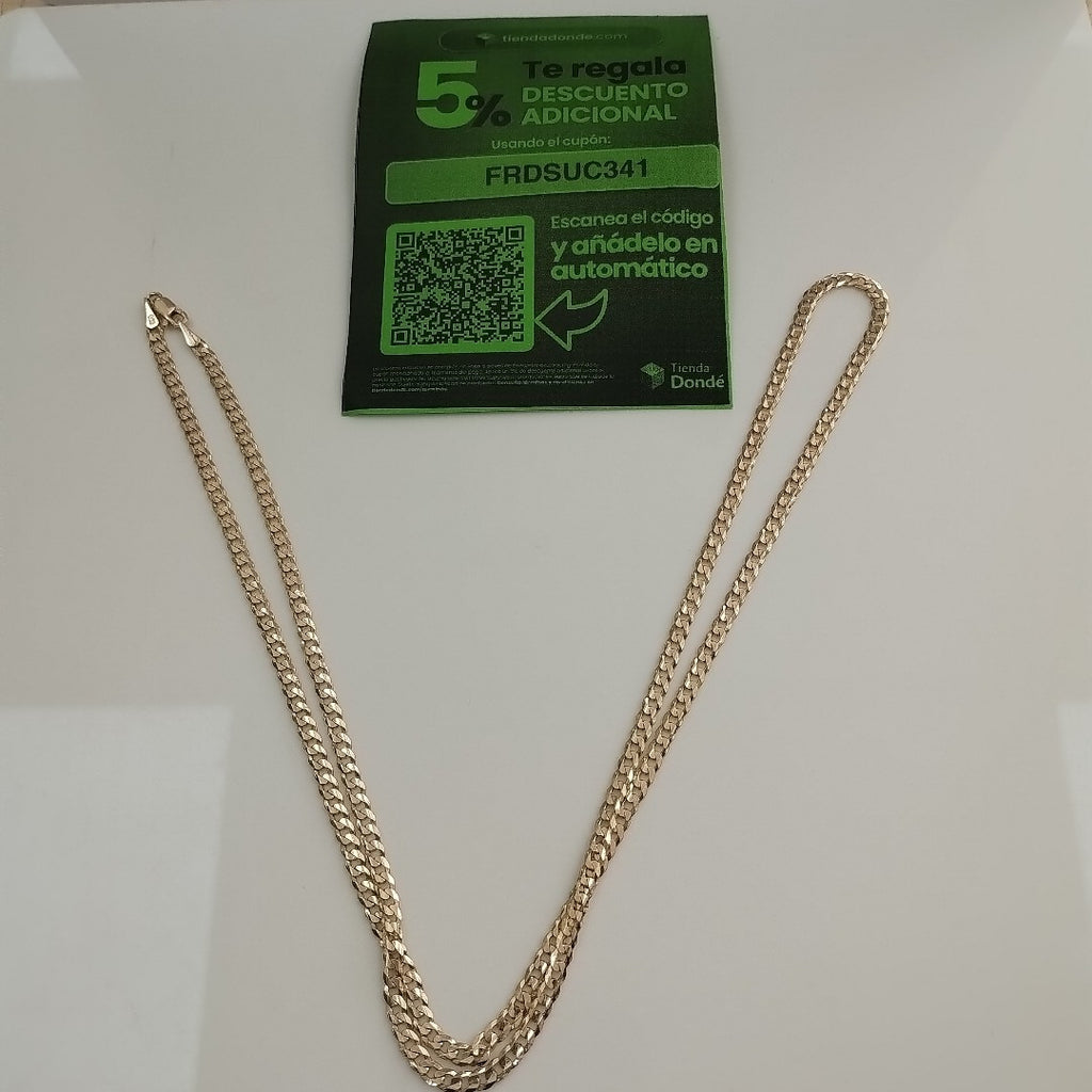 CADENA BARBADA 14K 60 CM 10 GR (NUEVO)