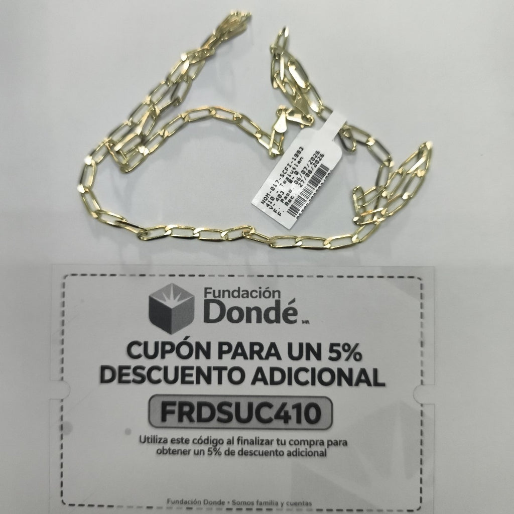 CADENA ESLABONES 14K 55 CM 10.4 GR (NUEVO)