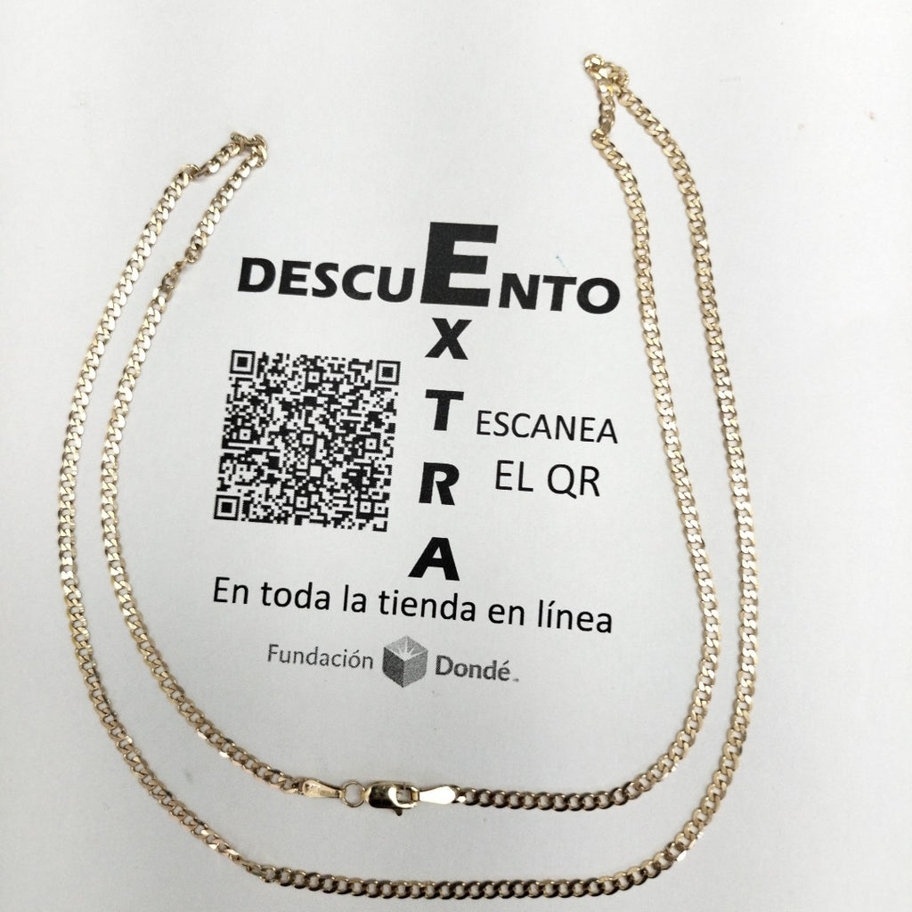 CADENA BARBADA 14K 55 CM 6 GR (NUEVO)