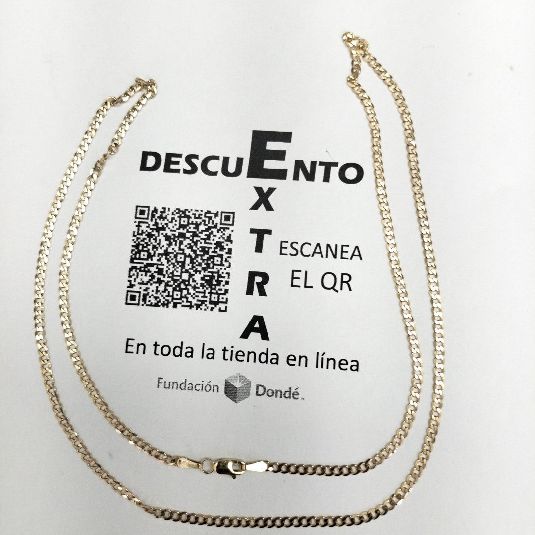 CADENA BARBADA 14K 55 CM 6 GR (NUEVO)