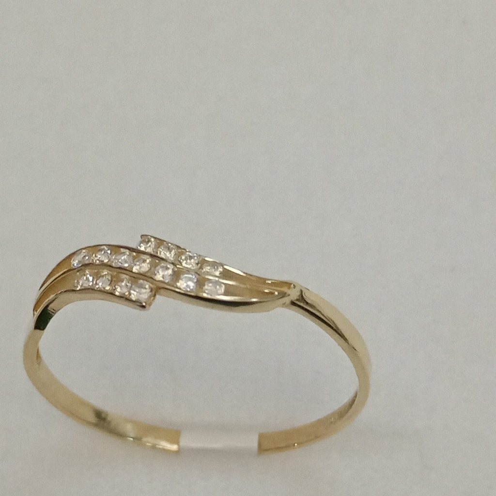 ANILLOS C CIRCONIAS 14K TALLA 9 0.9 GR (NUEVO)