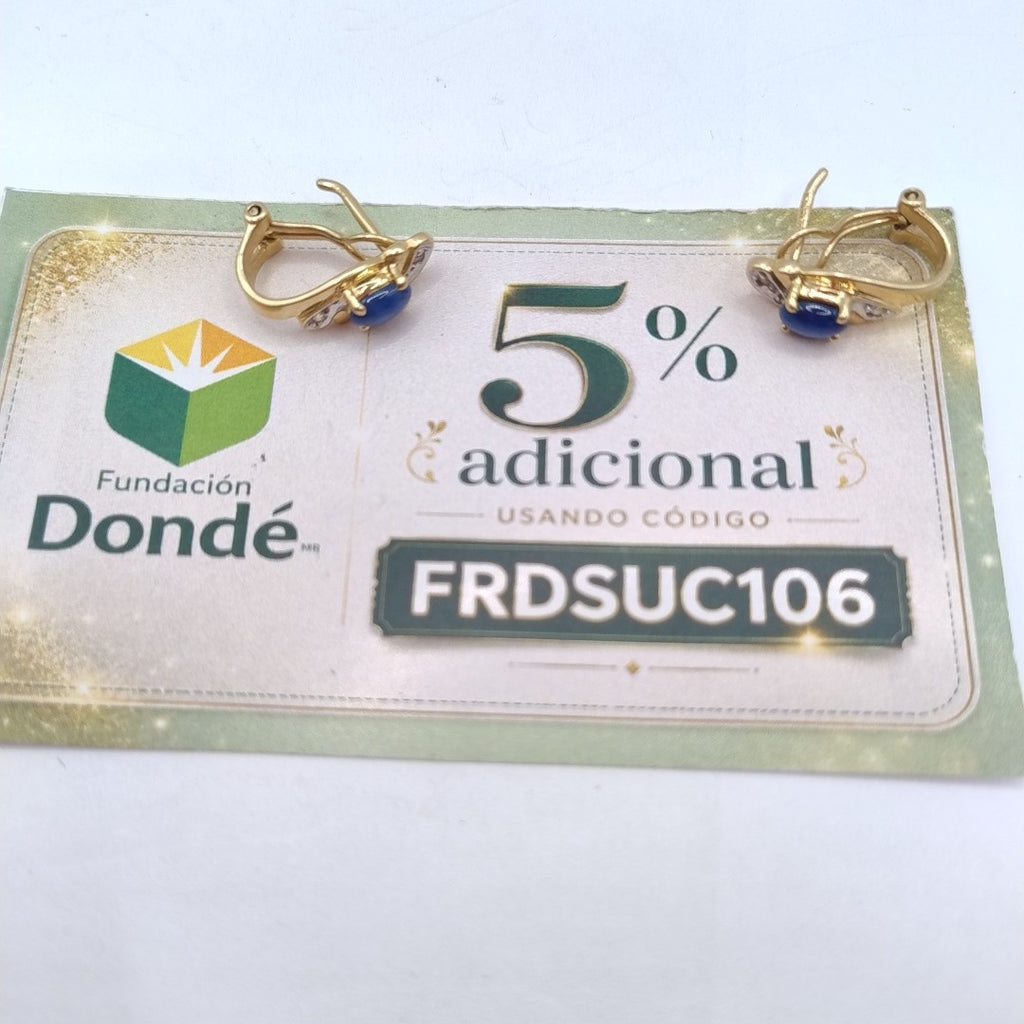 ARETES PAR ORO 14 K 4.4 GRMS (SEMINUEVO)